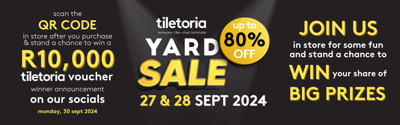Tiletoria Yard Sale Johannesburg Win R20,000 and R10,000 tiletoria voucher